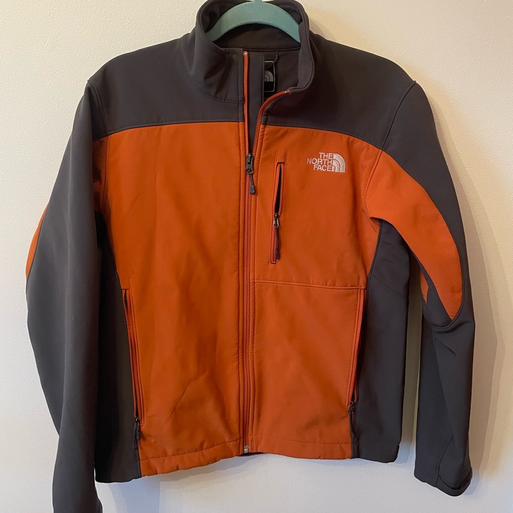 The North Face Men's Orange and Gray  Apex Bionic Jacket